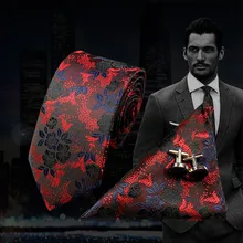 3 шт. новые мужские модные деловые жаккардовые галстуки и носовые платки набор запонок мужской свадебный костюм модный галстук