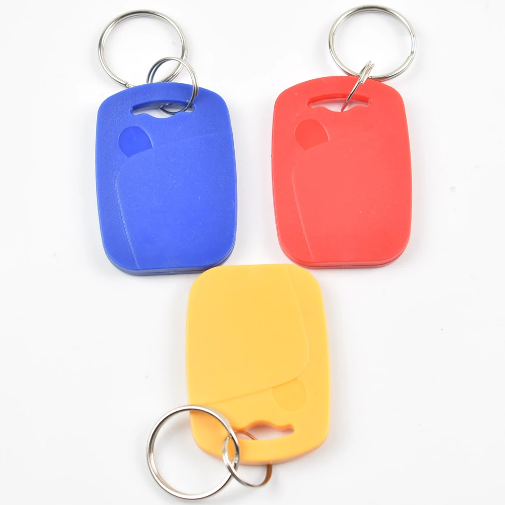 card reader keypad IC+ID UID Rewritable Composite Key Tags Keyfob Dual Chip Badge RFID 125KHZ T5577 EM4305+13.56MHZ Changeable Writable smart lever door lock