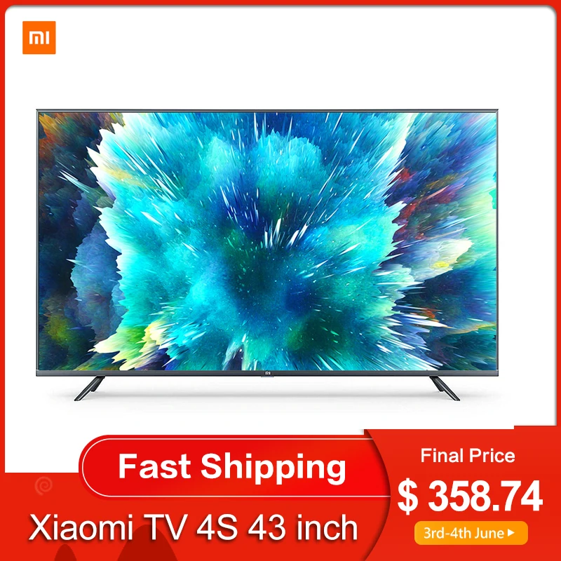 Умный Телевизор Xiaomi tv 4S, 43 дюйма, 4K, 2G + 8G, поддержка хранения, miracast, DVB T2 + C/DVB S2, intellgent, светодиодный телевизор|Телевизоры SmartTV|   | АлиЭкспресс