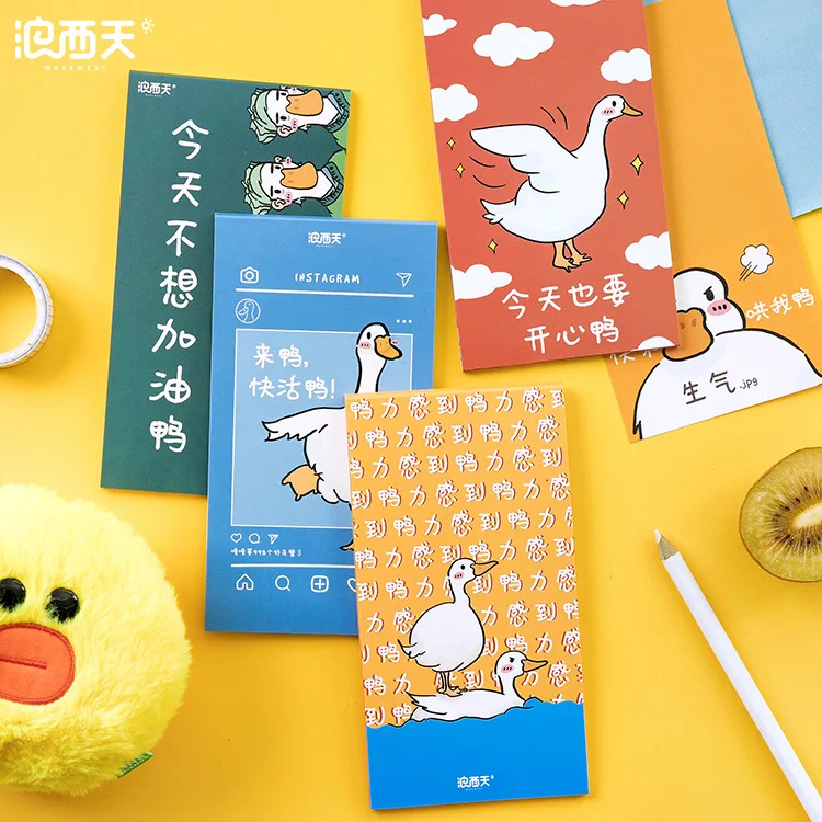 

Wave West Origional Tearable Notebook Hello Cute Duck Series 24 Page Note Book Vocabulary Book. Carry-on Plan