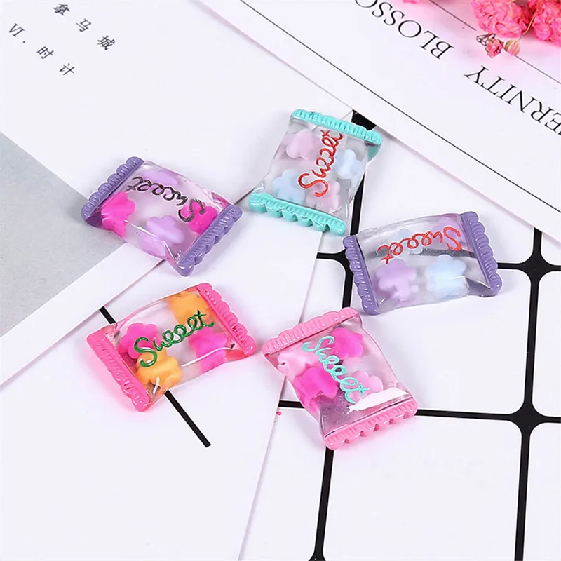 

Resin Transparent Sweet Candy Epoxy Cream Slime Filled Diy Accessories Plasticine Tool Kids Slime Toys Fake Candy Model Unisex