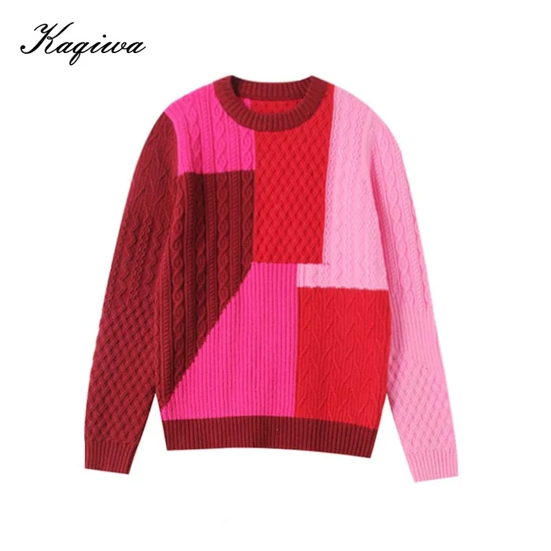 2021 New autumn and winter new round neck Pullover