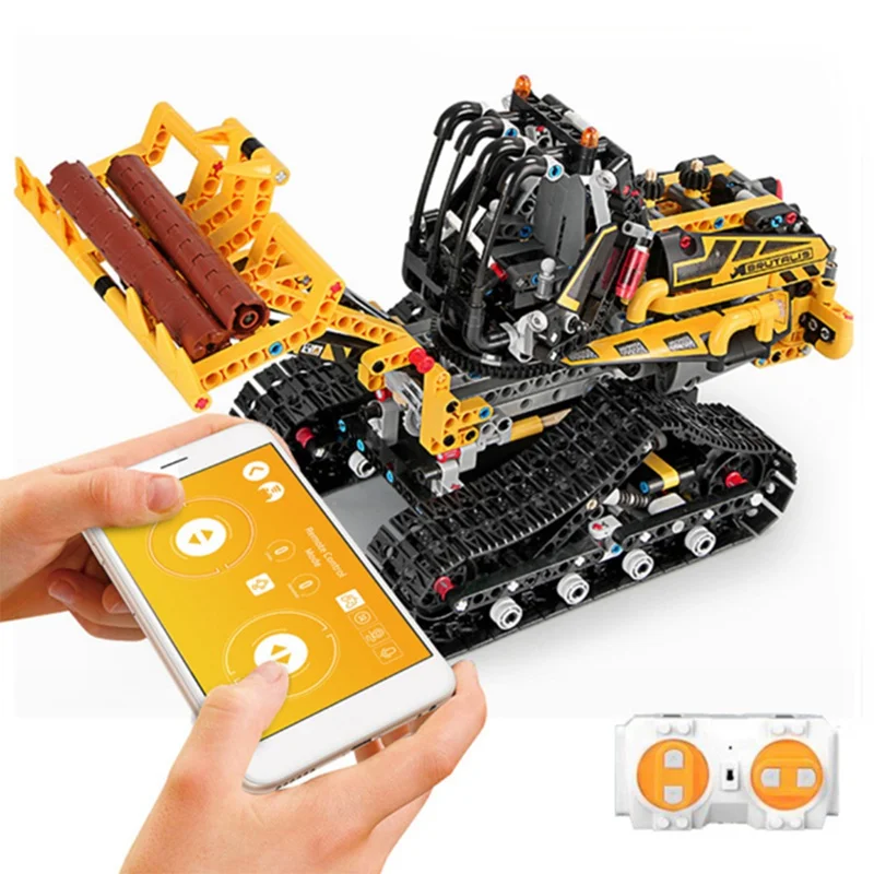 

DIY 2.4G Blocks Legoingly Building Programmable APP/Stick Control Voice Interaction Smart RC Robot Car Blocks Toys For Children
