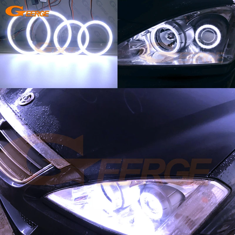 

For Ssangyong Kyron 2005-2014 Excellent Ultra bright COB led angel eyes DRL halo rings
