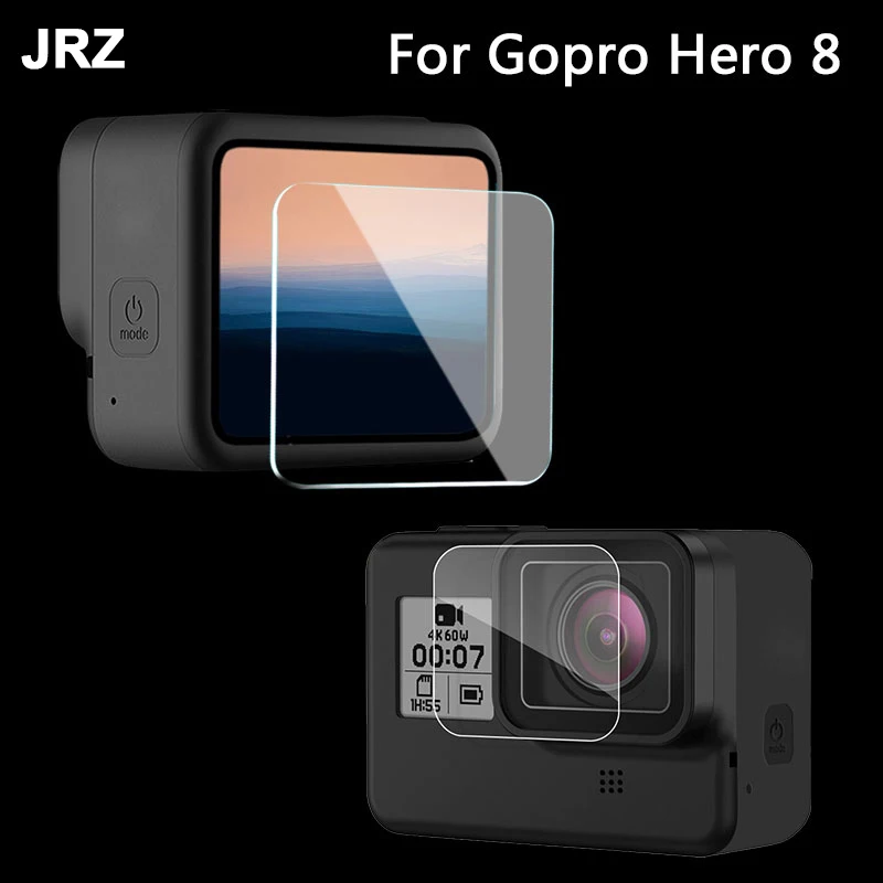 Для Gopro Hero 8 стеклянная пленка для экрана Спортивная лампа Защитная прозрачная