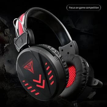 

Gaming Headphone Stereo Headset for Professional Gaming Earphone Omnidirectional Microphone USB Drive-free Breathable Cover