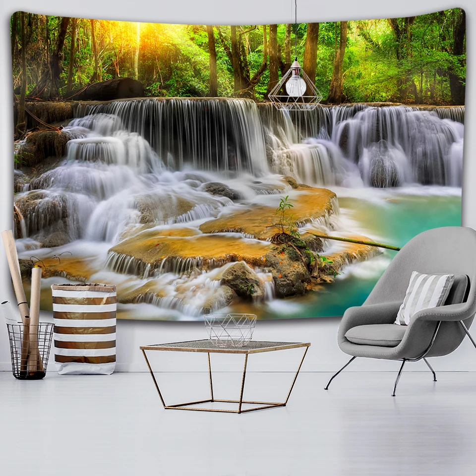 

Natural scenery scenery tree tapestry wall hanging decoration various styles illusory Abstract Carpet cloth tapestry