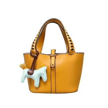 

Women Bag 2020 Spring Shoulder Bag Casual Trendy Style Multicolor Yellow Green Leather Pack High Capacity Soft Bolsas BWB8253-3