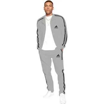 

Autumn Mens Tracksuits 2020 Men Sets Polyester Printing Thin Tracksuit Zipper Stand Collar Fashion Casual Sport Men's Clothing