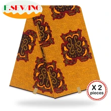 Африканская восковая ткань с принтом Анкара для шитья Анкара африканская ткань 12 ярдов нигерийская хлопковая ткань Гана для платья 90105