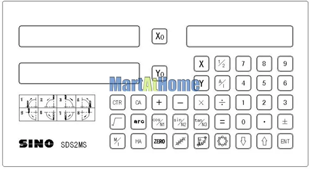SINO DRO SDS2MS SDS3MS 2 оси/3 оси цифровая индикация TTL/EIA 422 для фрезерного станка