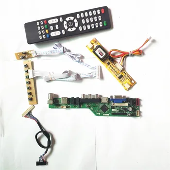 

For M190MWW3 R1 R3 T.V53 controller board Remote+Inverter+keyboard LCD display panel 2CCFL 30Pin LVDS VGA HDMI AV USB RF DIY kit
