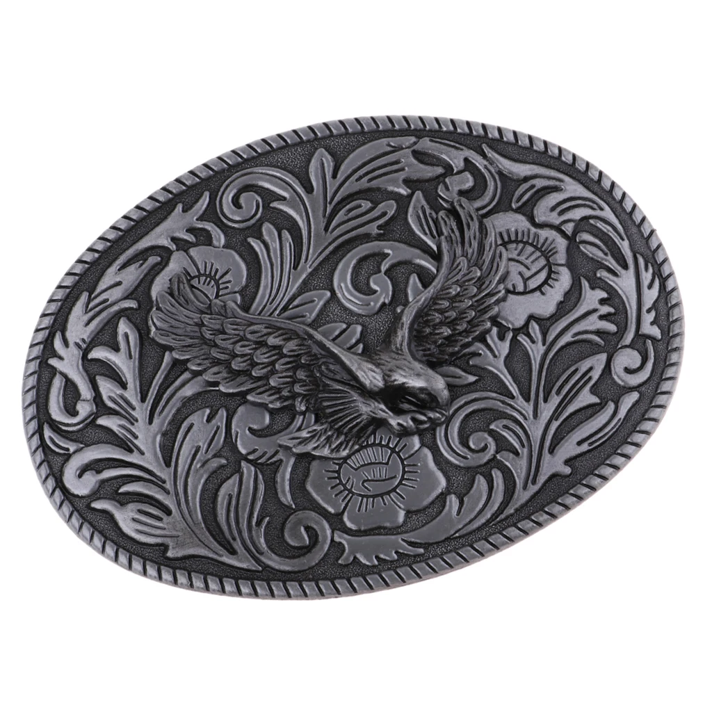 Men's Flying Soaring Eagle Zinc Alloy Western Belt Buckle Cowboy Jeans Accessories