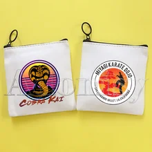

Cobra Kai Simple Canvas Coin Purse Cute Cartoon Key Case Bag Lady Bag Coin Storage Bag