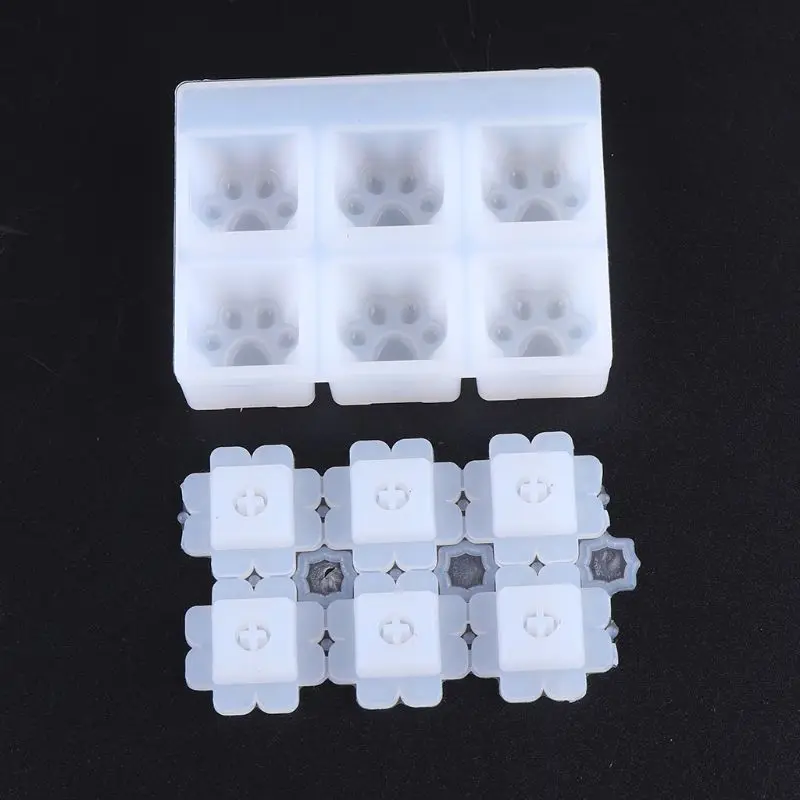  1 Set Manual DIY Mechanical Keyboard Key Cap Silicone Mold UV Crystal Epoxy Molds Handmade Crafts M