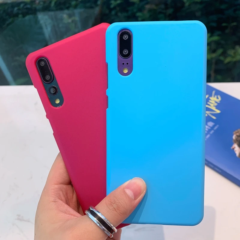 

Candy Color Matte Hard Plastic PC Phone Case Cover For Huawei P9 P10 Plus P30 P20 Mate 10 20 X Pro Lite Nova 3 3i 4 4e Coque