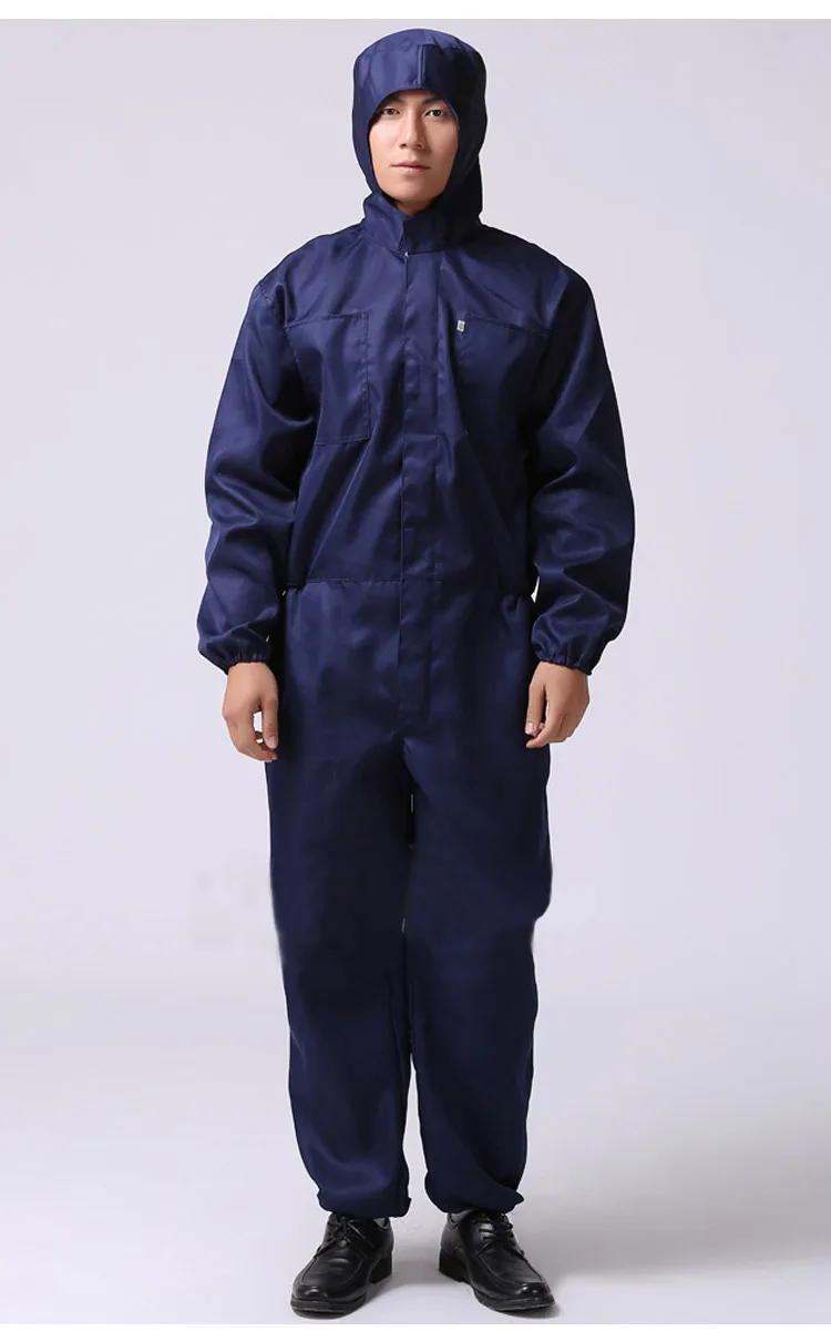 Men Thin Work Overalls Breathable Summer Long Sleeve Coveralls Dust-proof Protective Work clothes WorkerMachine Auto Repair (9)