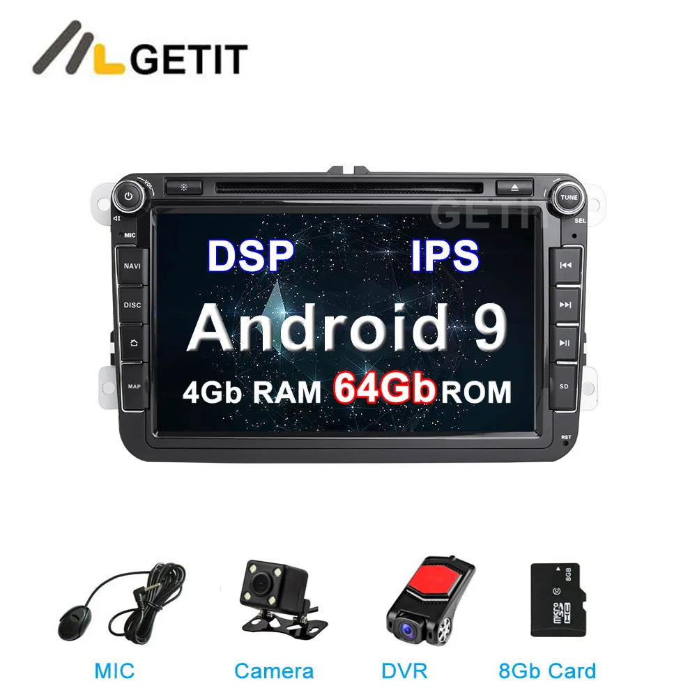 

Android 9 Car DVD Stereo Radio for VW PASSAT CC Jetta Golf 5 6 Tiguan Touran Caddy EOS Sharan polo Leon Toledo