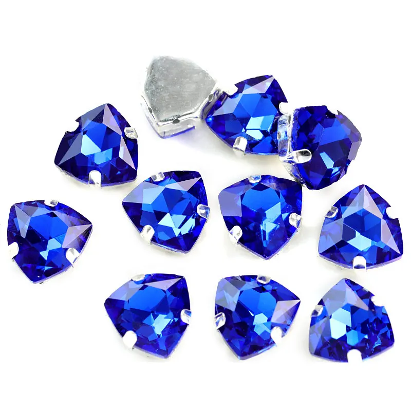  20pcs 12mm Mix Color Sew on with Claw Rhinestone Sewing Colorful Glass Stone on Clothes Dress Decor - 32953521835