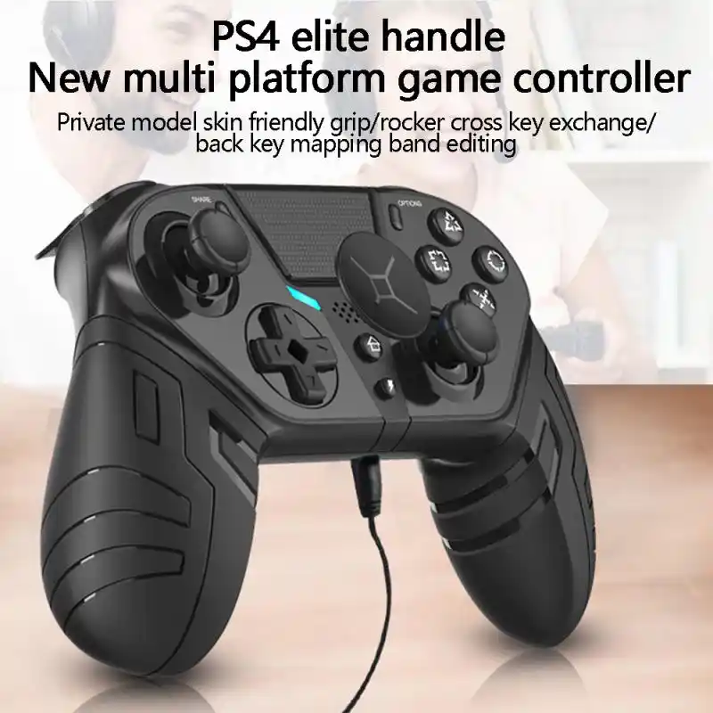 ワイヤレスゲームパッドps4エリート スリム プロbluetoothゲームコントローラビデオゲームプログラム可能なバックボタンターボジョイスティック Gamepads Aliexpress