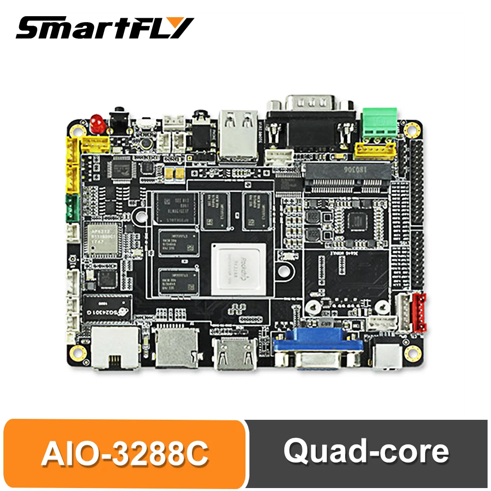 Одноплатный компьютер Smartfly Firefly AIO-3288C RK3288 четырехъядерный Cortex-A17/Android 5 1/Linux/2 ГБ