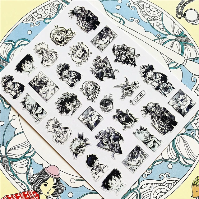 TSC-293 TSC-287 Japanese cartoon anime clown character 3D Back glue Nail Art Stickers Decals Sliders Nail ornament decoration TSC-167 N