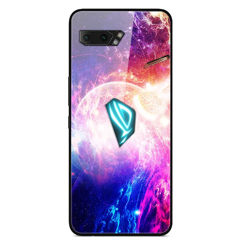 Для Asus ROG Phone 2 ZS660KL чехол из закаленного стекла Жесткий Чехол для задней панели чехол для телефона s для Asus ROG Phone2 II ZS660KL Чехол Мягкий бампер - Цвет: as photo 3