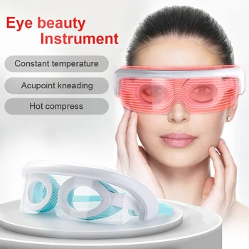 

3 Colors Heating Eye Massager Red Light Therapy Eye Shield Stress Relief Wrinkles Reduce Skin Firming Health Eye Care Sleep Tool