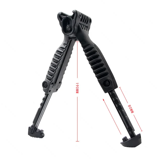 Hot Sale Shooting Foldable Foregrip Swivel Bipod 20mm Picatinny Rail