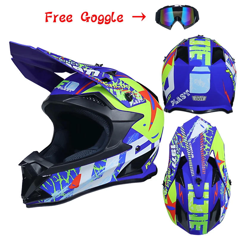 DOT approved moto rcycle шлем внедорожный Шлем Полный лицевой каск горный велосипед DH capacete moto cross cascos para moto - Цвет: 2a