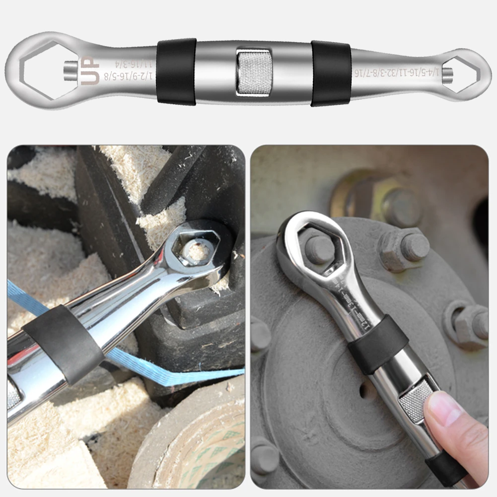 Color : Silver 23 In 1 Multifunctional Flexible Type Wrench 4-19mm Adjustable Wrench Hand Tool For Repairing Water Pipes Car#15 Color : Silver 23 In 1 Multifunctional Flexible Type Wrench 4-19mm Adjustable Wrench Hand Tool For Repairing Water Pipes Car#15