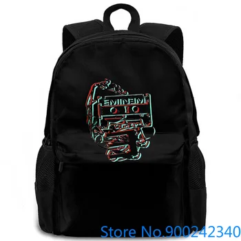 

Eminem Tape Cassette Poster Slim Shady Rap Music Official Mens Grey Brand Printed women men backpack laptop travel school