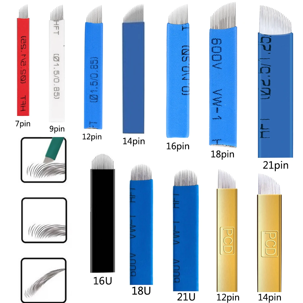

Тату-картридж RM M1 одноразовый для бровей и губ, 100 шт.