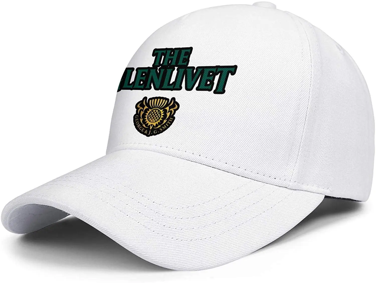 Mens The-Glenlivet-Distillery-Brand-Home-Caps Classic Adjustable Visor Cotton Baseball Hats