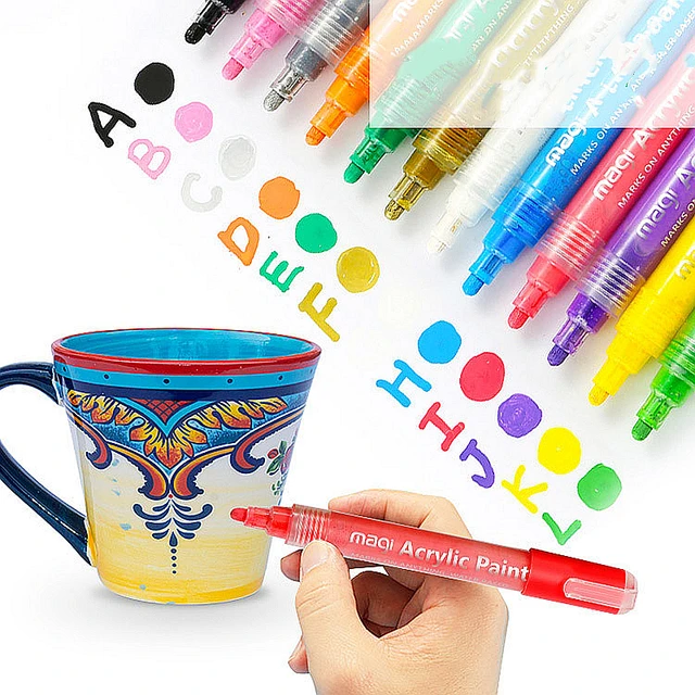 American Crafts Detail Doodlers, Felt Tip Drawing Pens, 12 Pack