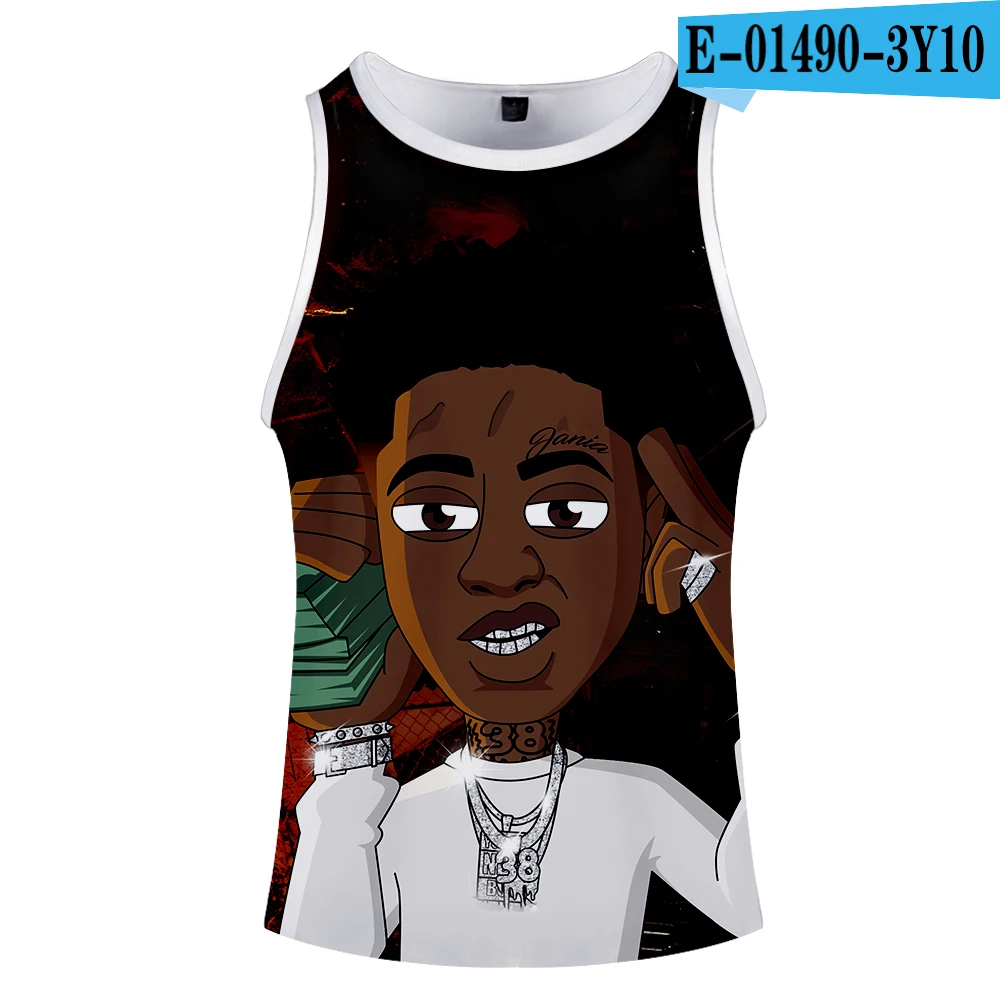 9 YoungBoy Детский костюм Homme 3d Бодибилдинг майка Топы Без Рукавов Летняя мода хип хоп Спортивная мужская и женская одежда Фитнес 3D жилет - Цвет: 9