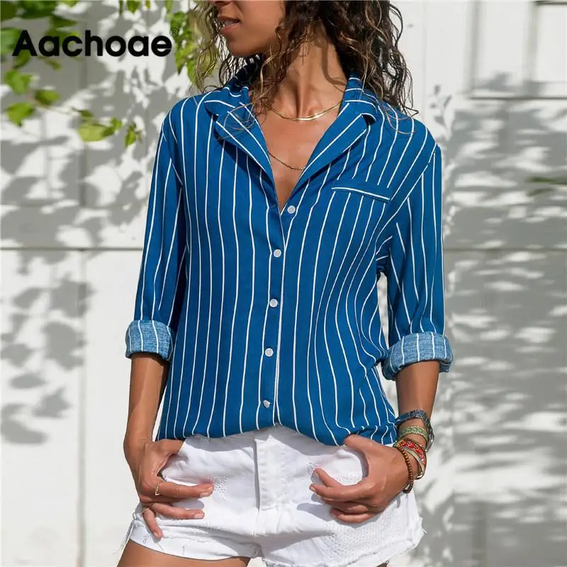 camisa rayada mujer