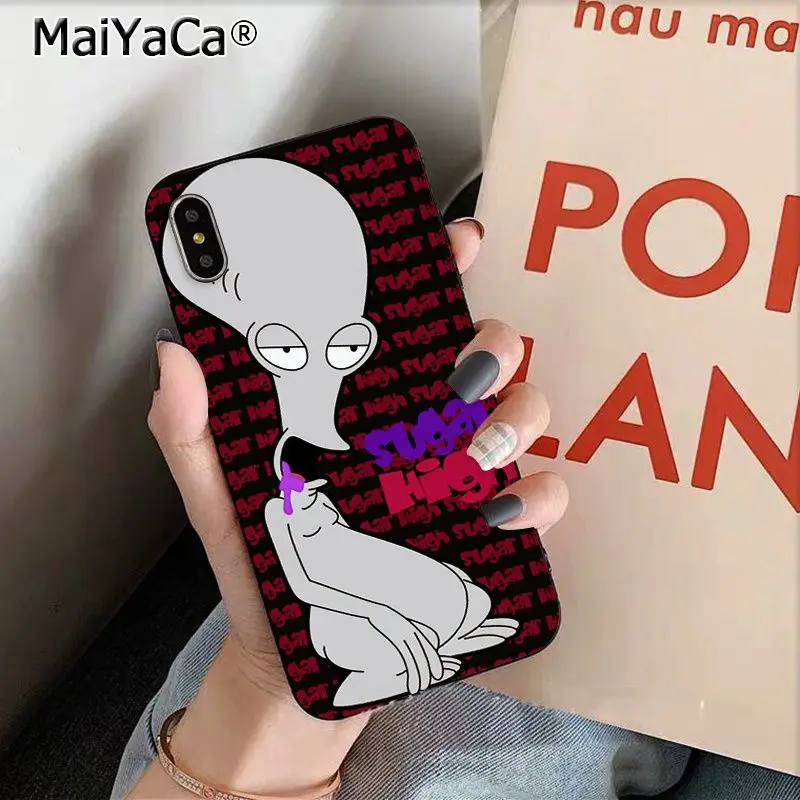 MaiYaCa Забавный мультяшный Американский папа инопланетянин DIY Окрашенные красивые чехлы для телефонов Apple iphone 11 pro 8 7 66S Plus X XS MAX 5s SE XR - Цвет: A11
