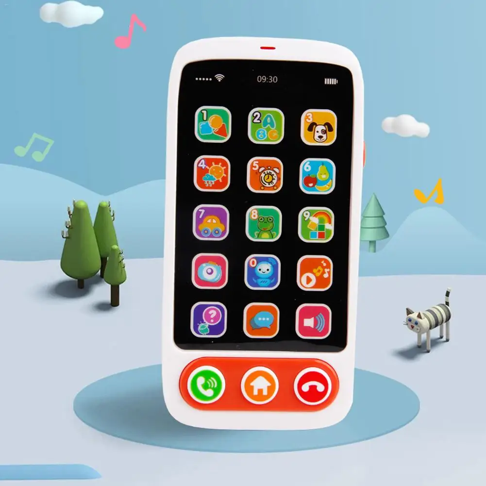 Детская игрушка телефон сенсорный обучающий смартфон обучающая ранняя обучающая игрушка с музыкой