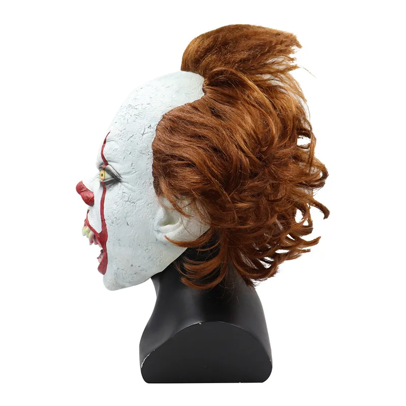 Джокер маска пеннивайза Stephen King It Chapter Two 2 ужас, Костюмированная вечеринка латексные маски шлем клоун Хэллоуин вечерние костюм, реквизит