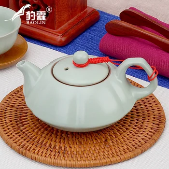 

Ruyao tea set, kettle, teapot set, household ceramic single pot, flower teapot, small teapot, black tea cup, tea maker