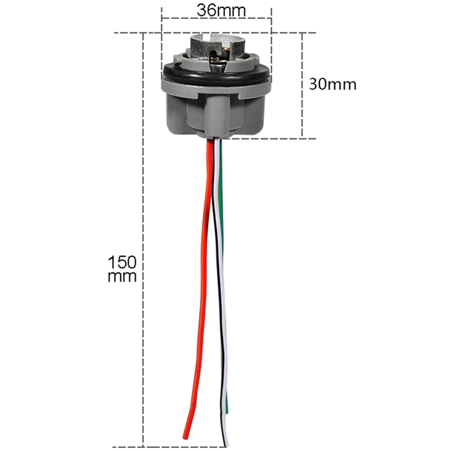 1157 Bulb Socket 2Pcs BAY15D Lamp Holder P21/5W Adapter Base Connector For Brake Lights Car Accessories led lamp bulb base light holder lamp holder light bulb socket brake light holder