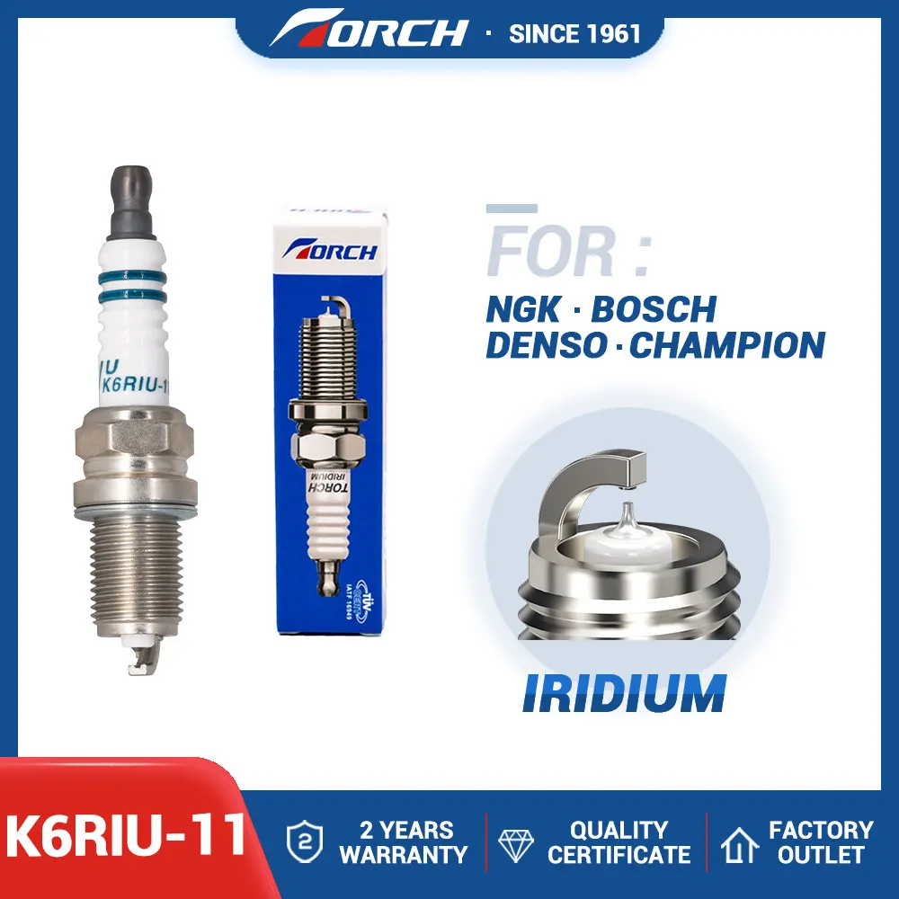 

Candle Replace for PFR6Y PFR5B-11 FR6EI Spark Plug Torch K6RIU-11 Candles for NISSAN ALMERA 1.6 16V MAXIMA 2.0