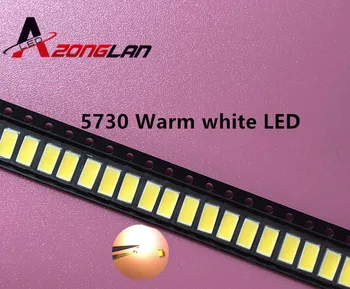 

1000pcs 5730 SMD LED 50-55 LM Lamp 0.5w light-emitting Diode Chip Warm white for LED CCT:2800-3000K Still 3V