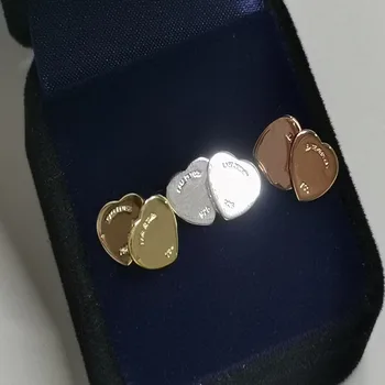 

Ms s925 pure silver 1:1, heart-shaped earrings