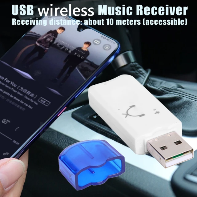 BT-470 usb bluetooth-compatível adaptador de áudio estéreo dongle sem fio  música receptor carro kit