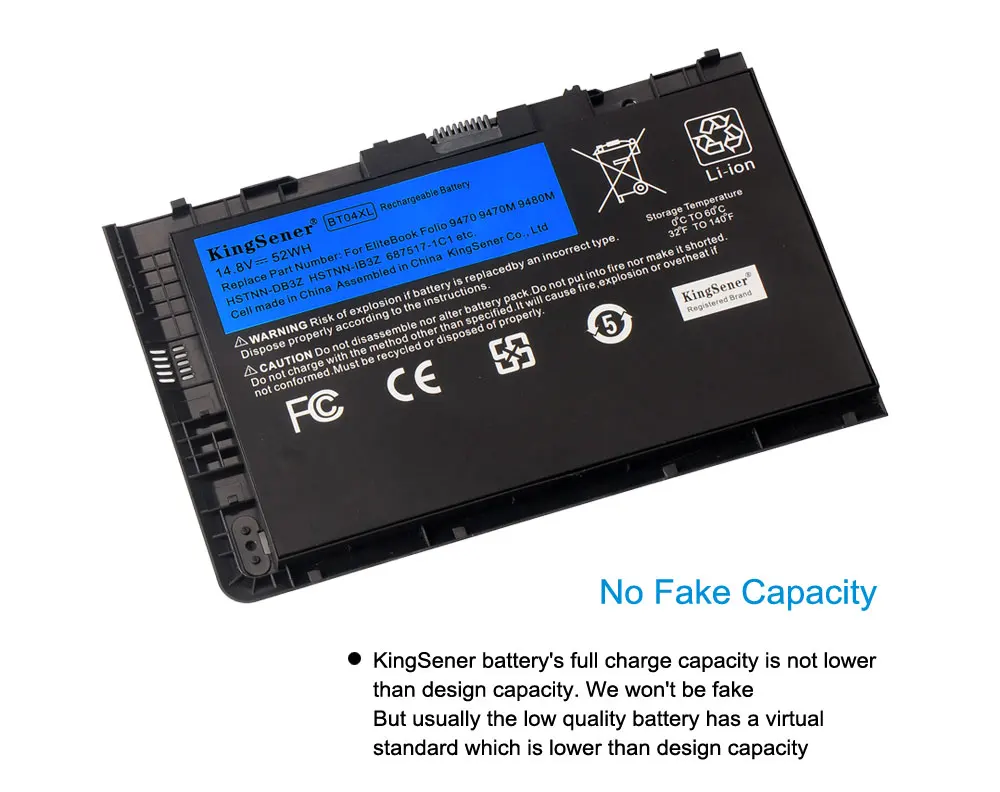 KingSener Новый BT04XL Батарея для HP EliteBook Фолио 9470 м 9480 HSTNN IB3Z DB3Z I10C BA06 687517 1C1 687945 001