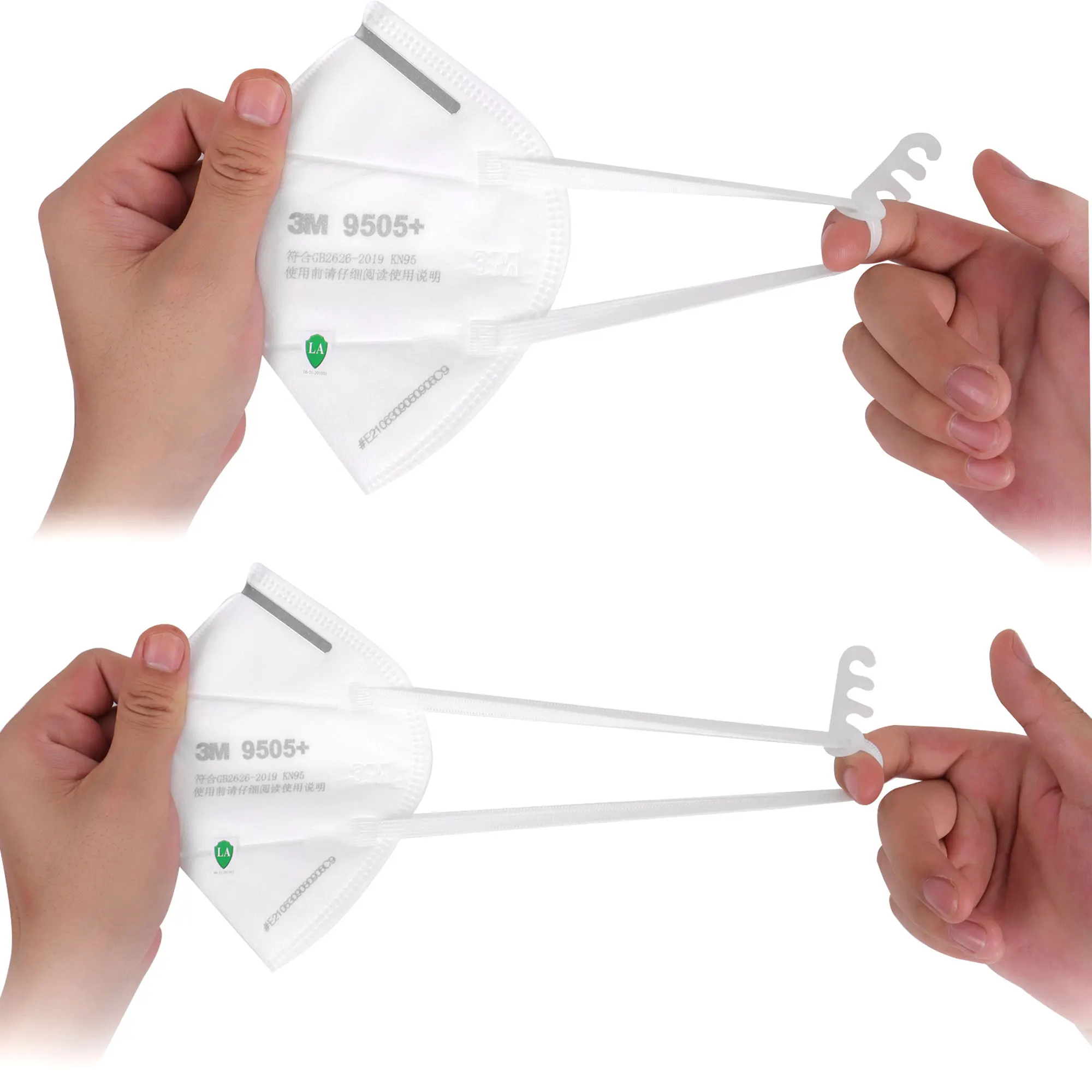 50pcs/Lot 3M 9505+ Dust Mask Neckloop KN95 Respirator Anti-haze Protective Disposable Particulate Masks Influenza Virus Mask