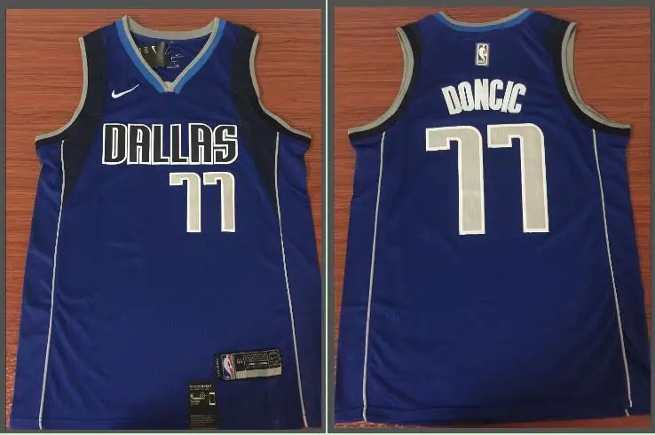 MEN Высокое качество Для мужчин's лука Doncic Джерси - Цвет: MEN
