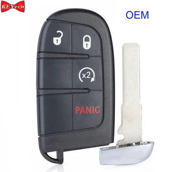 

KEYECU OEM for Jeep Compass Renegade 2017 2018 2019 Remote Key Fob ID46 Chip FCC ID: M3N-40821302
